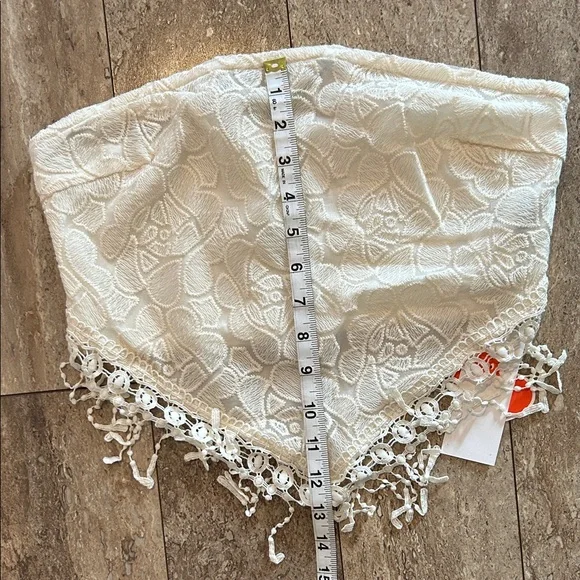 Cider Ivory Lace Fringe Bandeau - Picture 8 of 9